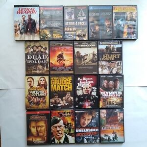23 Movie Bundle + Lethal Weapon Mini Series Chuck Norris Hurt Locker Outlaws DVD